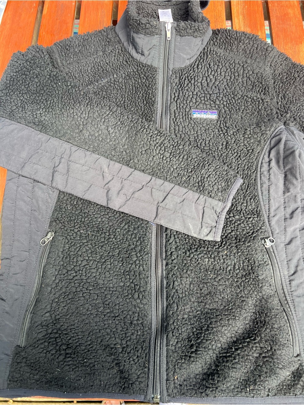 Patagonia women’s black full zip LG gorpcore outdoor